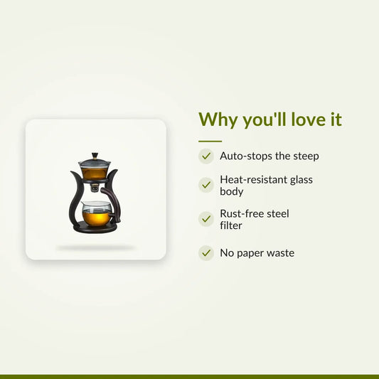 Automatic Tea Infuser with Glass Teapot and Stainless Steel Filter : Why you'll love it