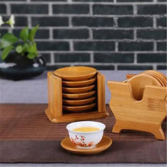 Bamboo drink coasters for everyday use