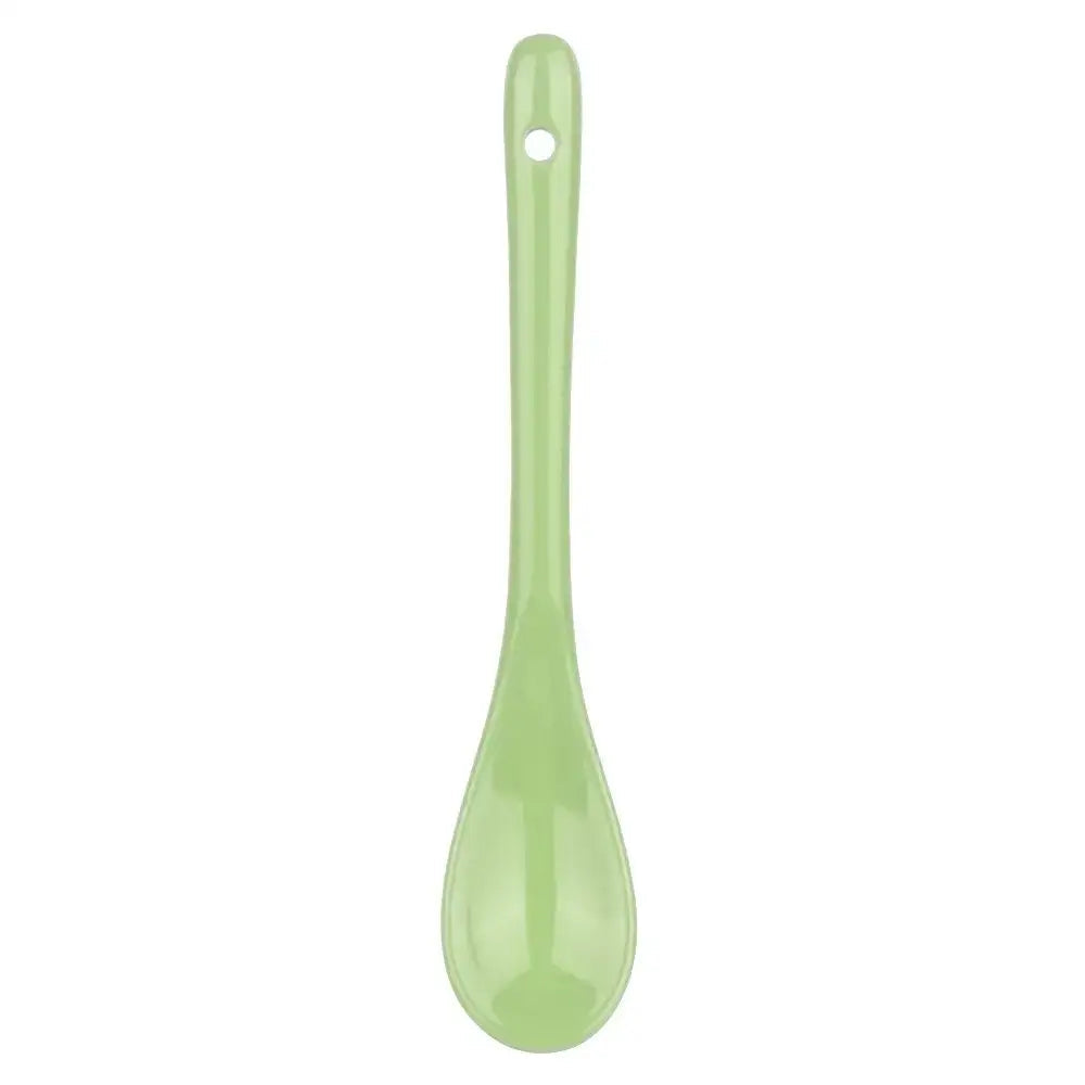 ceramic-tea-spoon-set-of-6-hand-painted-dishwasher-safe Green