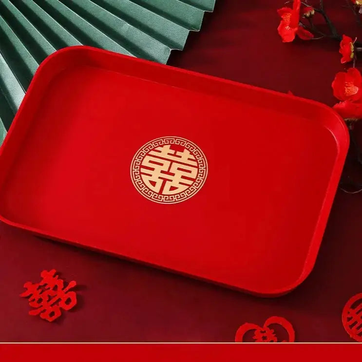 25.5x37 cm rectangular Chinese tea tray