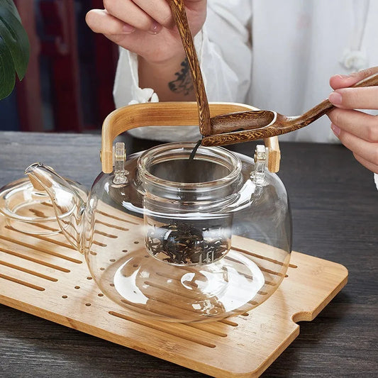 Glass Teapot with Infuser, 40 oz - view 4