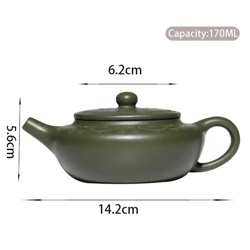 Green Yixing Clay Teapot, 6 oz - view 6