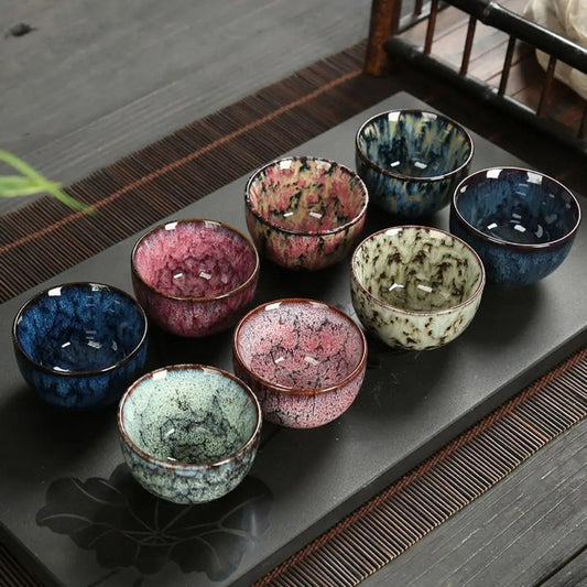 Kiln-Change Glaze Gongfu Cup