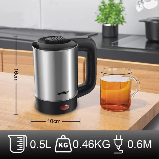 Mini Travel Kettle 0.5L with 2 Cups