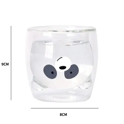 Panda tea cup size comparison with hand