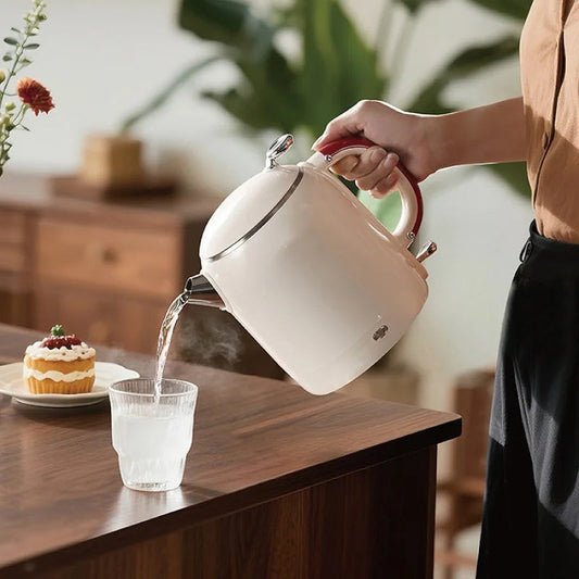 Retro Electric Kettle 1L Stainless Steel - view 2
