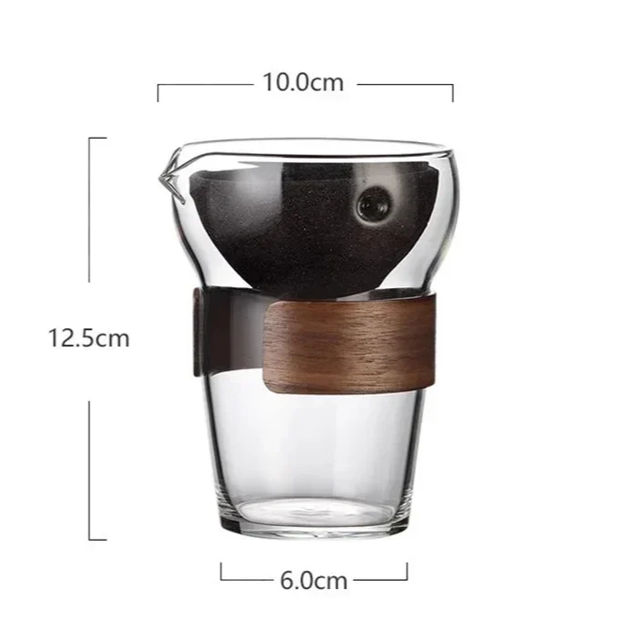 320ml borosilicate glass teapot elegant minimalist design from above