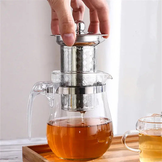 Stainless steel tea infuser for iced tea with fine mesh