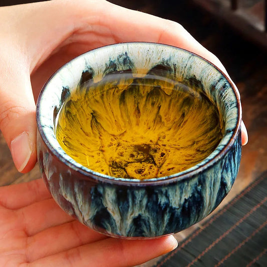 Tenmoku Glaze Tea Cup