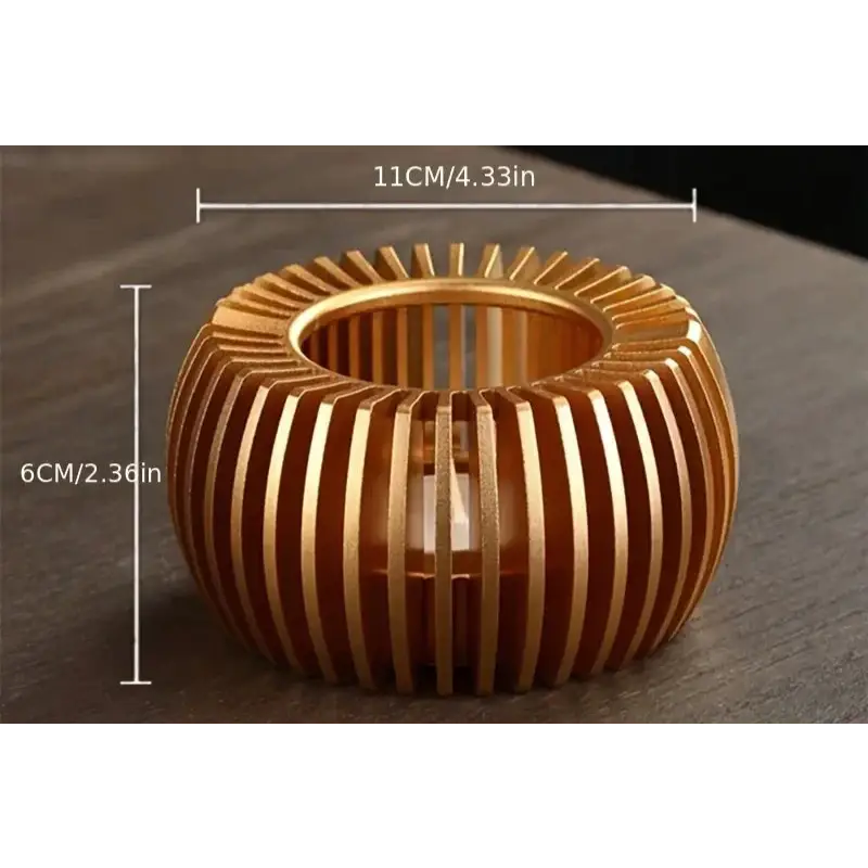 wood-and-metal-teapot-warmer-with-gold-finish 5