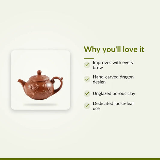 Yixing Clay Teapot with Chinese Dragon, 340 ml : Why you'll love it
