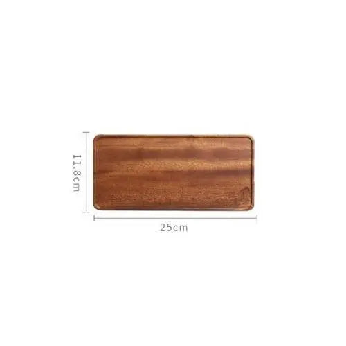 Acacia wood tea tray size view