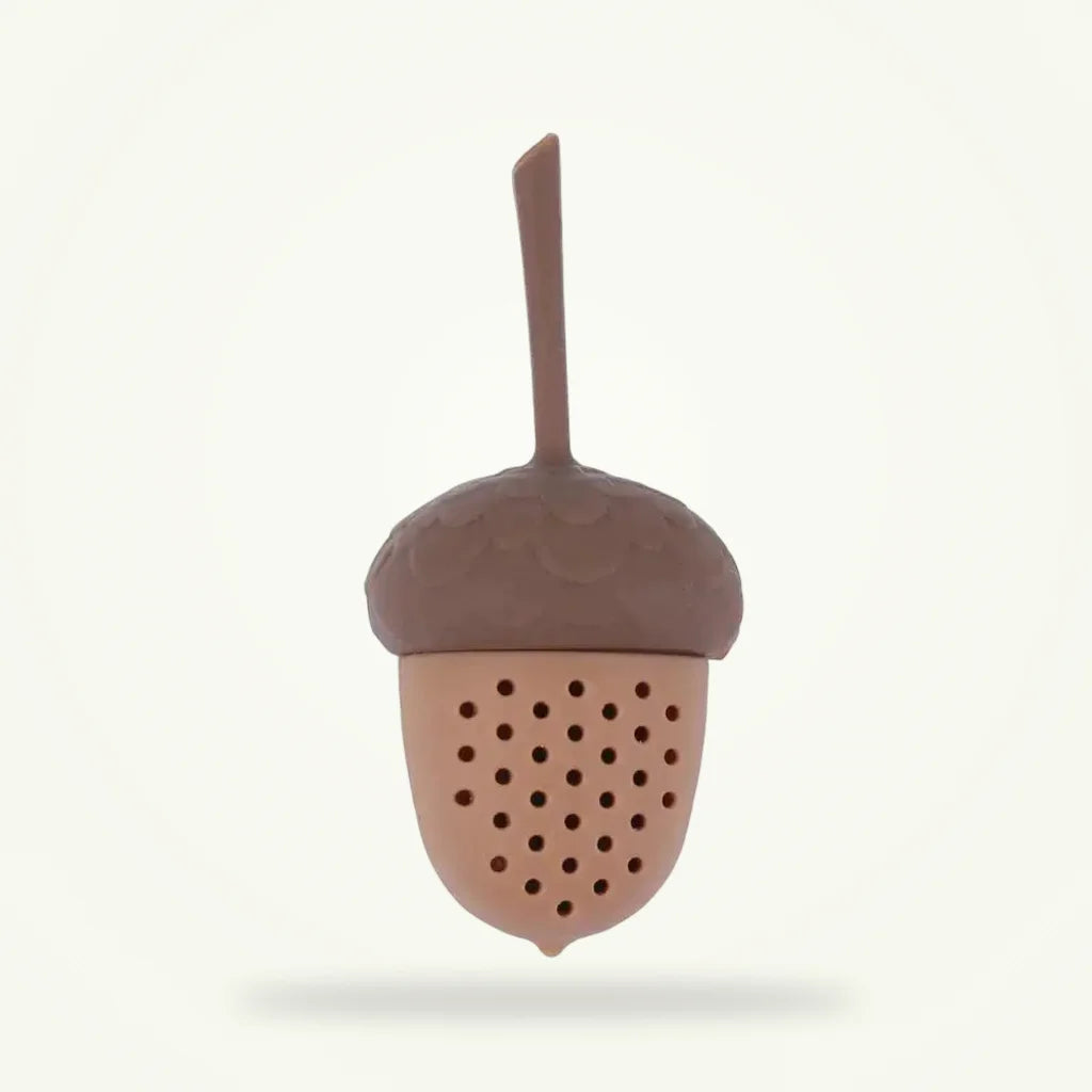 Acorn Silicone Tea Infuser - Funny Loose Leaf Tea Strainer, product photo on a plain background