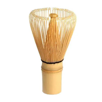 Traditional Japanese chasen bamboo whisk used in matcha tea ceremony