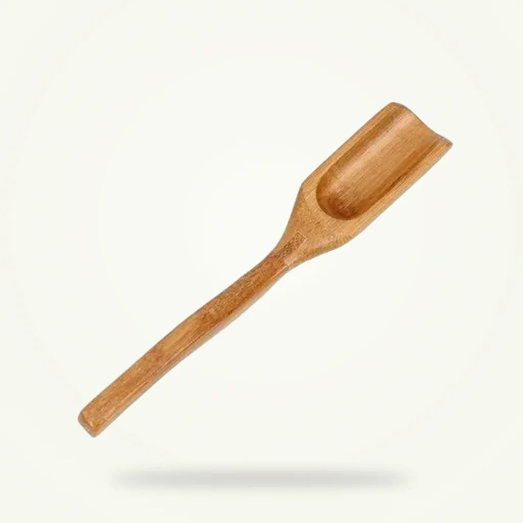 Bamboo Tea Spoon, Eco-Friendly Loose Leaf Scoop for Tea Ceremonies, product photo on a plain background
