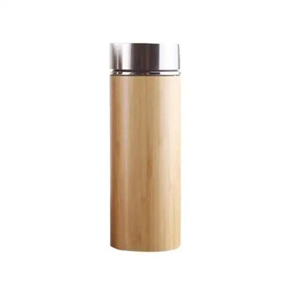360 ml bamboo insulated tea bottle compact size for travel