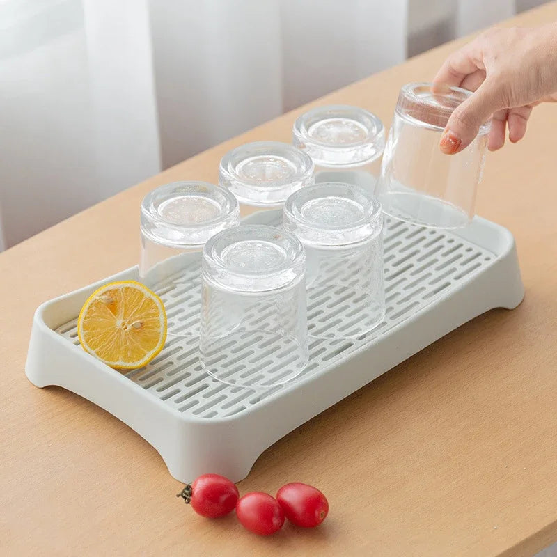 Bamboo Tea Tray with Drainage Grid - view 2
