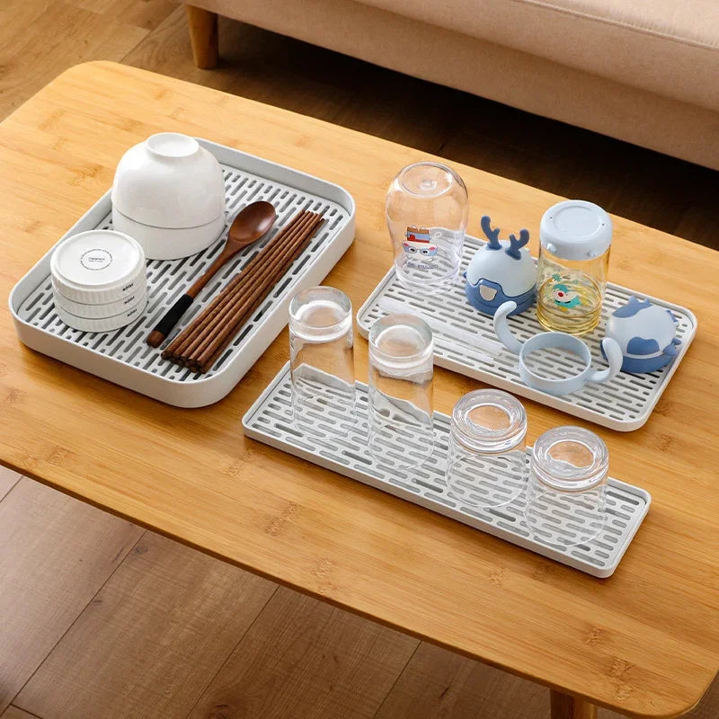 Bamboo Tea Tray with Drainage Grid - view 4