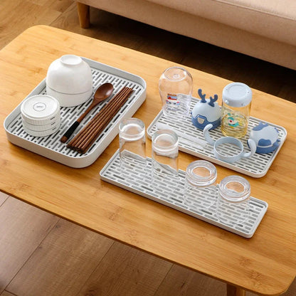 Bamboo Tea Tray with Drainage Grid - view 4
