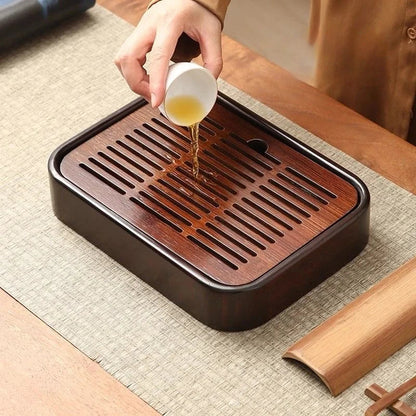 Bamboo Tea Tray with Water Reservoir - view 4