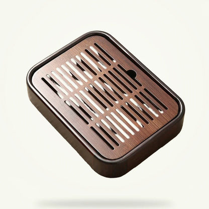 Bamboo Tea Tray with Water Reservoir, product photo on a plain background