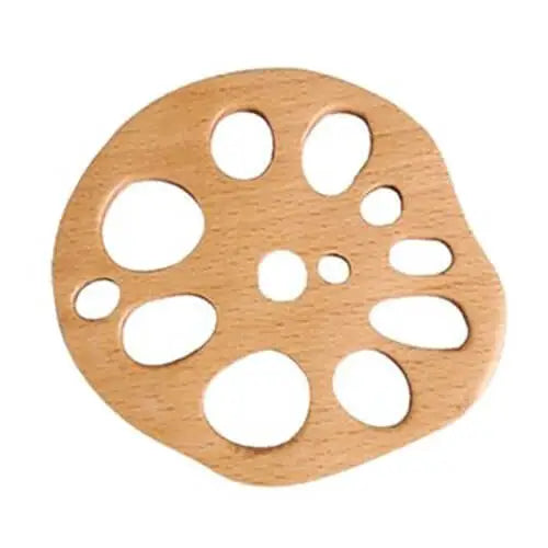 Single beech wood tea coaster