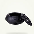 Black Cast Iron Teapot Warmer with Ventilated Design