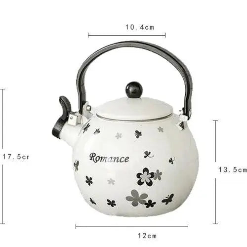 Large 70 oz whistling teapot for tea