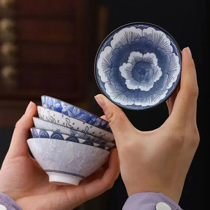 Blue and White Porcelain Gongfu Cup, 2.4 oz - view 2