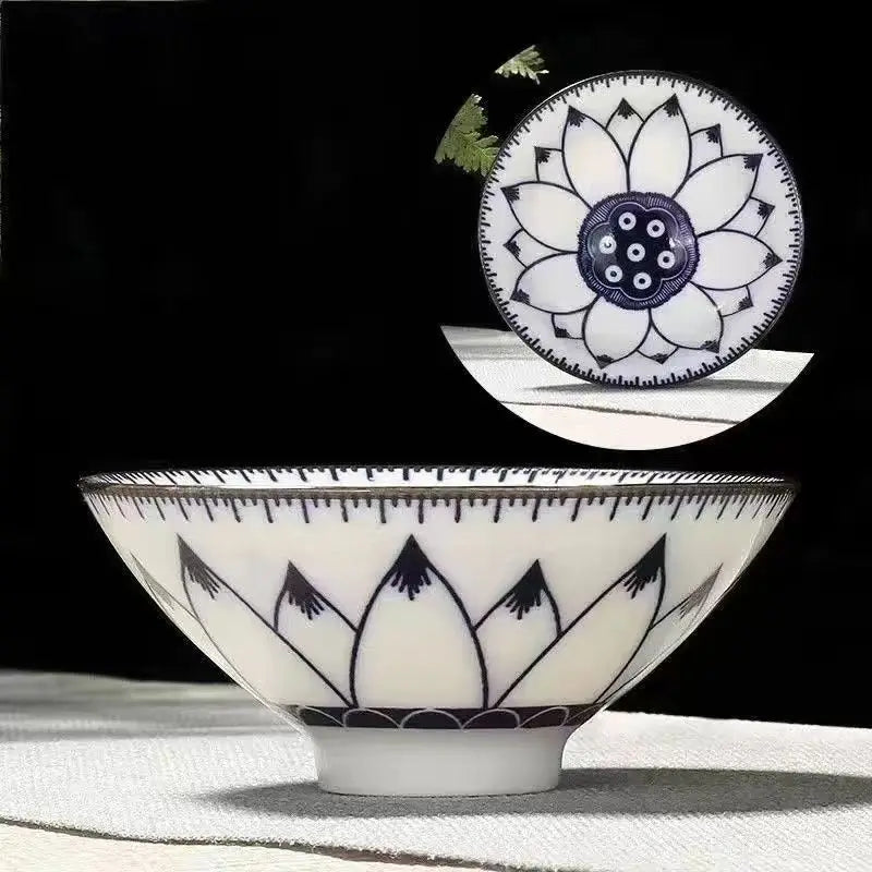 Blue and White Porcelain Gongfu Cup, 2.4 oz - view 8