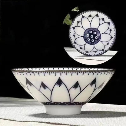 Blue and White Porcelain Gongfu Cup, 2.4 oz - view 8