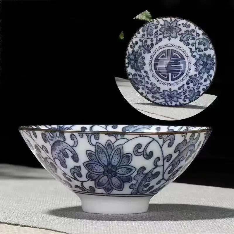 Blue and White Porcelain Gongfu Cup, 2.4 oz - view 9