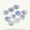 Blue and White Porcelain Gongfu Cup, 2.4 oz