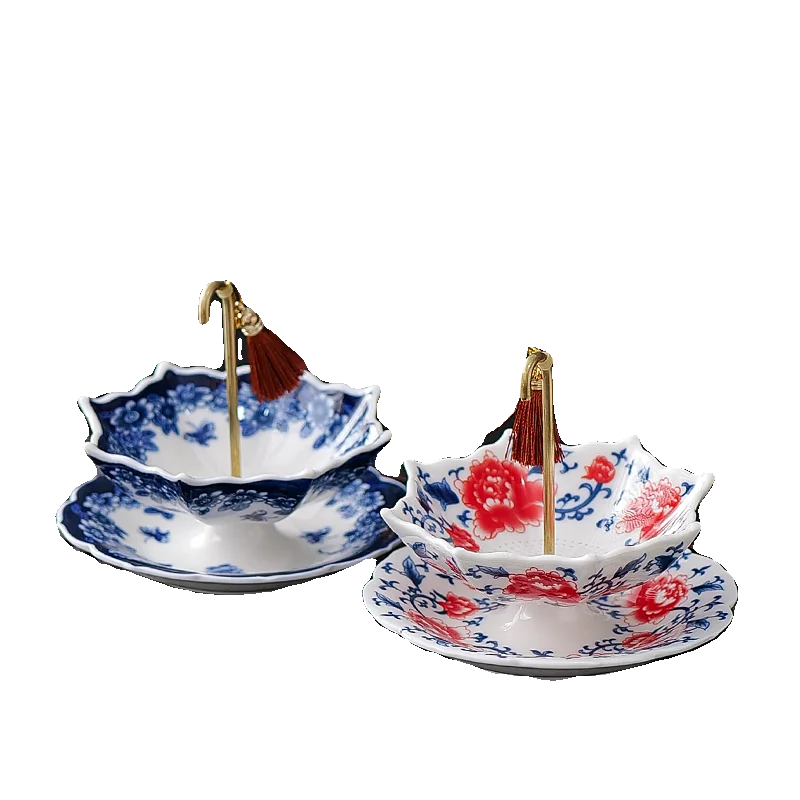 Blue and White Porcelain Umbrella Tea Strainer - view 5