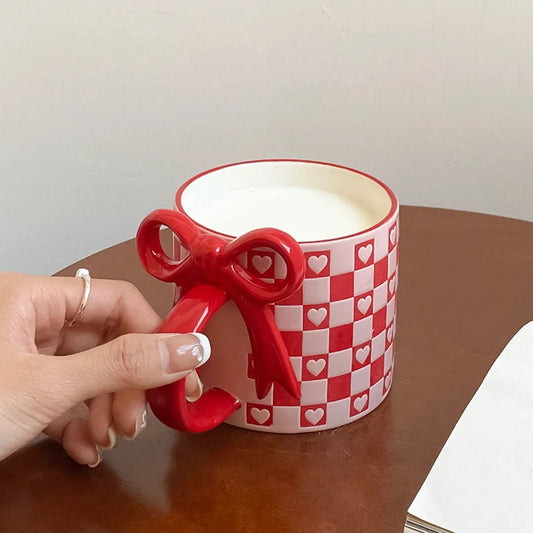 Bow Handle Ceramic Mug - view 2