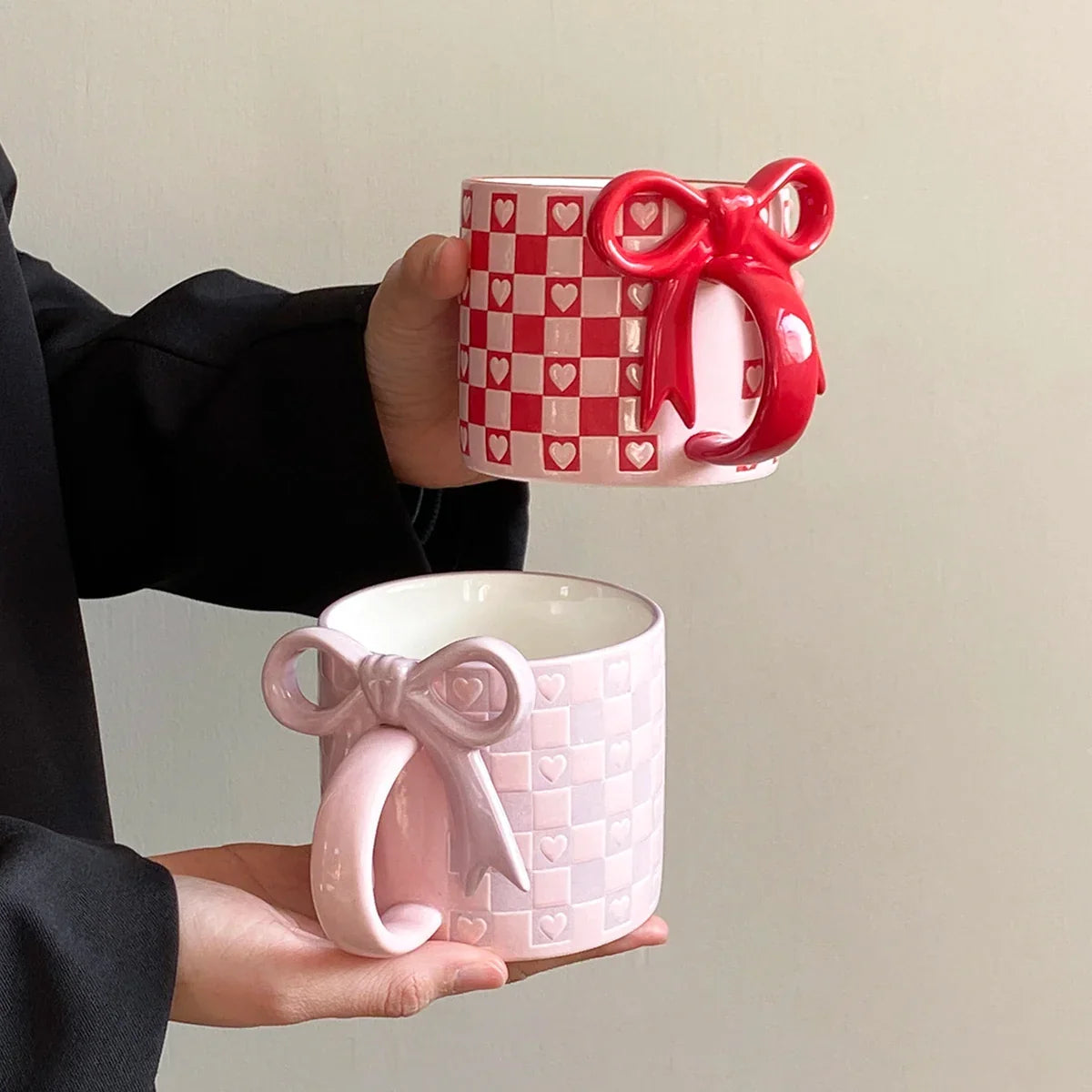 Bow Handle Ceramic Mug - view 4