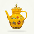 Buddhist Tea Kettle - Enameled Porcelain 110 oz