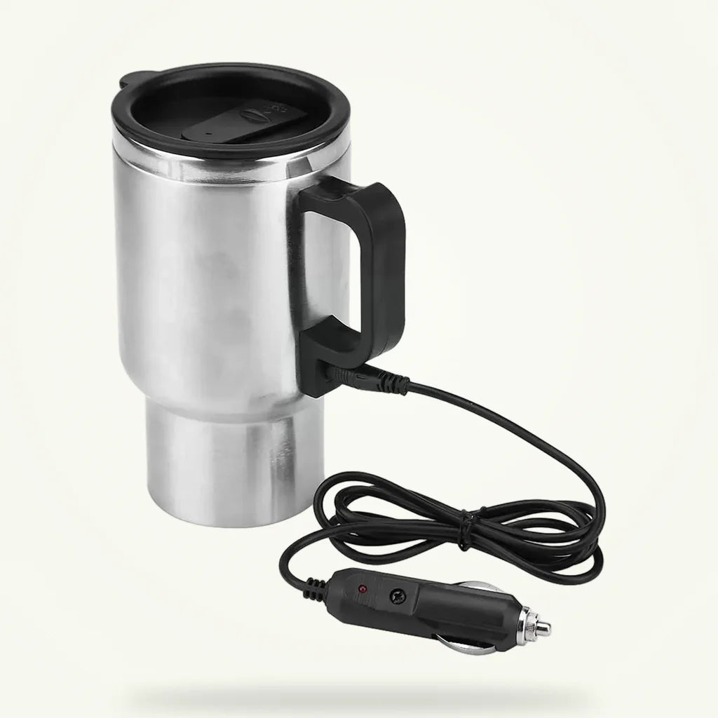 Car Heated Mug 450ml, 12V, product photo on a plain background