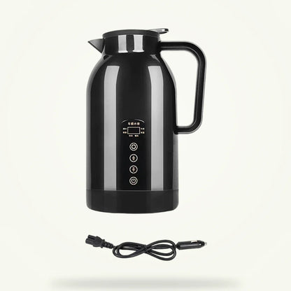 Car Kettle 1.2L Stainless Steel 12V/24V, product photo on a plain background