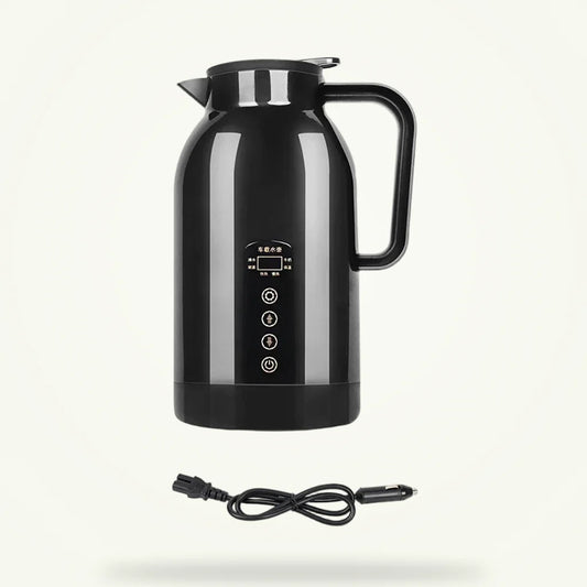 Car Kettle 1.2L Stainless Steel 12V/24V, product photo on a plain background
