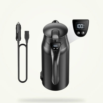 Car Kettle 12V/24V Stainless Steel, product photo on a plain background