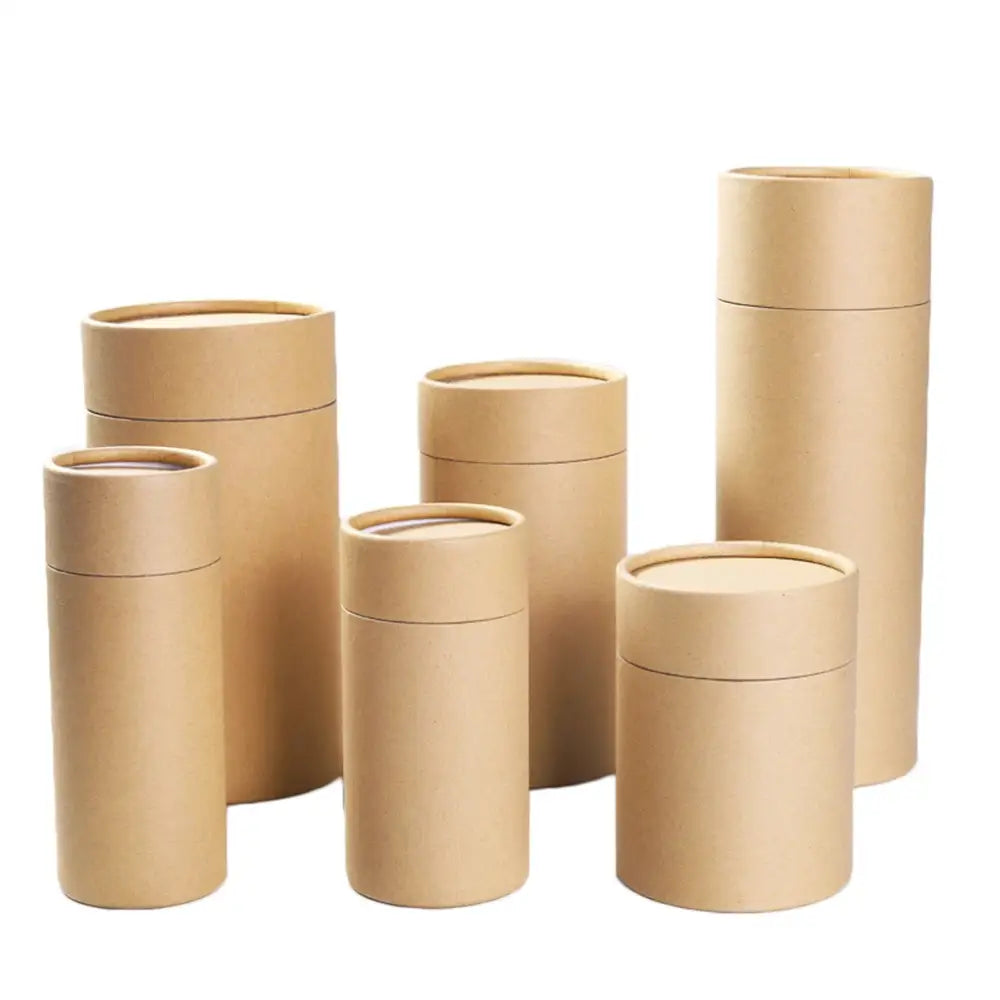 Open cardboard tea storage box showing loose-leaf sachets inside