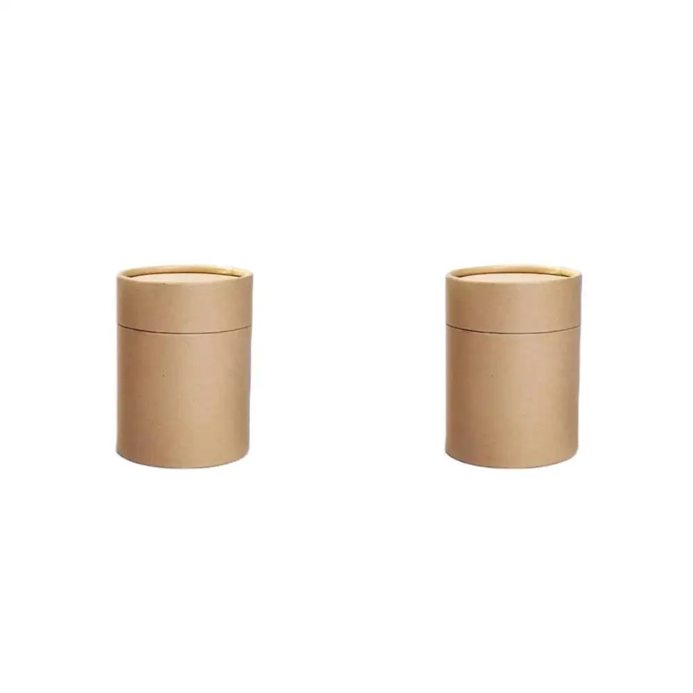 Small cardboard tea storage box holding standard tea bags