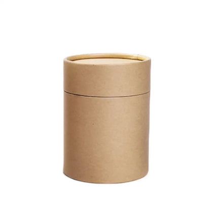 Cardboard tea box size 8.3x16 cm next to loose-leaf tea