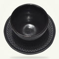 Cast Iron Tea Cup and Saucer Set - Black