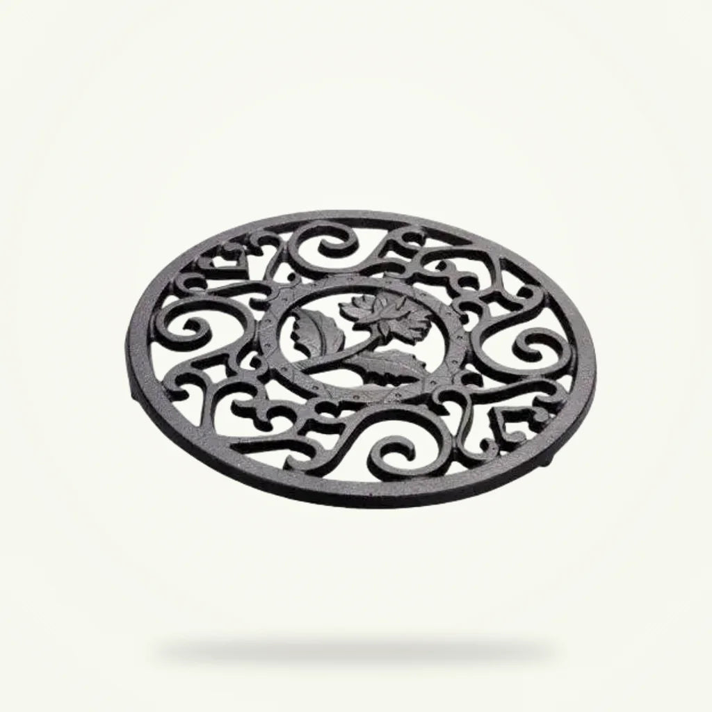 Cast Iron Teapot Trivet - Heat Resistant Tea Pot Stand, product photo on a plain background