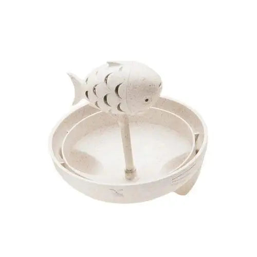 Glass cat tea cup with removable loose-leaf infuser basket