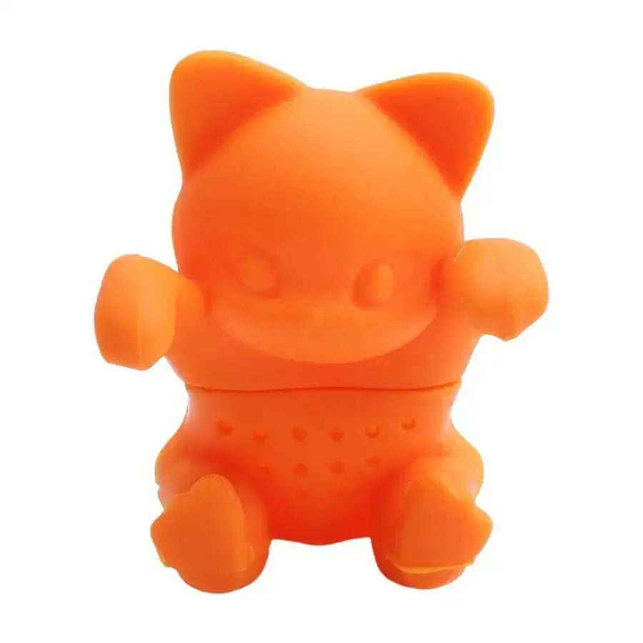 Close-up of cute cat tea infuser