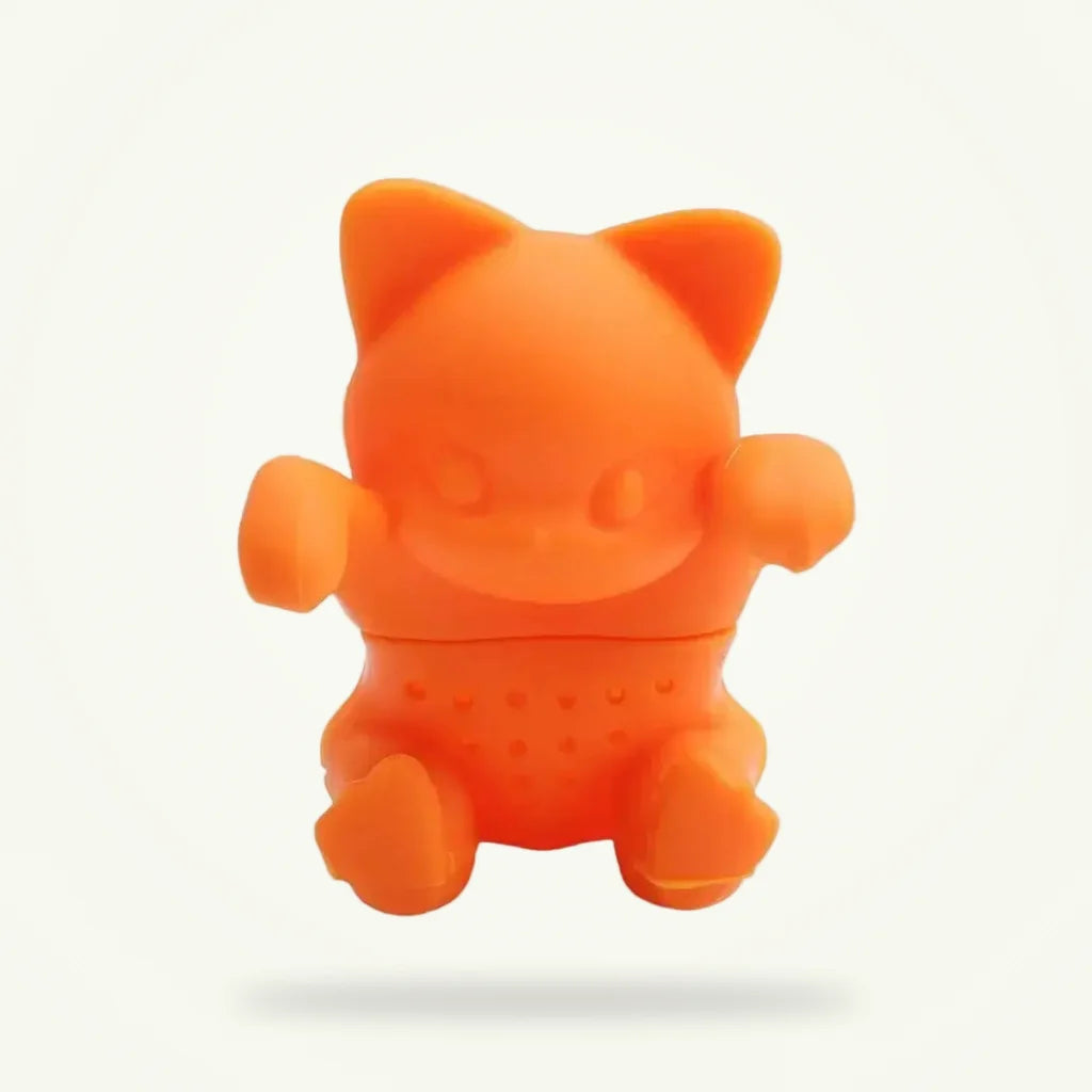 Cat Tea Infuser - Cute Silicone Tea Strainer for Loose Leaf Tea, product photo on a plain background