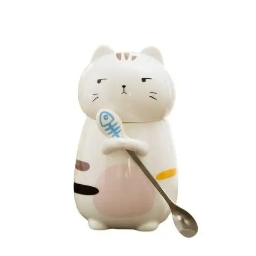 Cat tea mug with King Charles design
